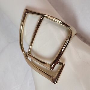 Alexis Bittar Kinetic Gold Tone Geometric Cuff Bracelet